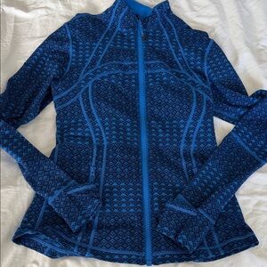 Lululemon define jacket Women's Blue Patterned